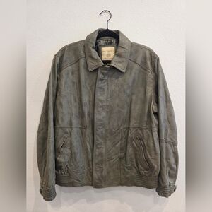 The Territory Ahead Gray Leather Jacket